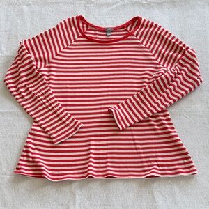 Aerie Striped Red & White Long-Sleeve thermal